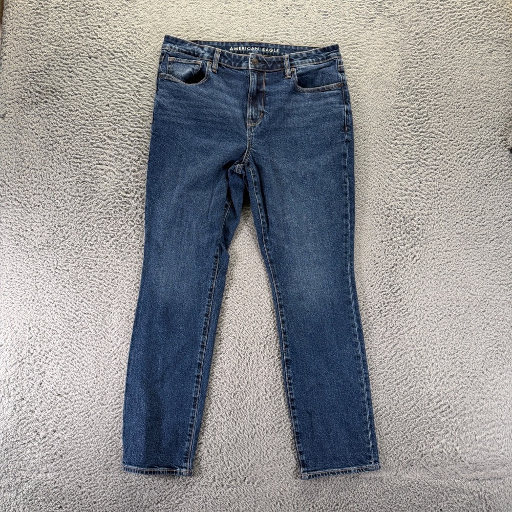American Eagle Outfitters Jeans Women's 12 Blue Cotton Denim Skinny Stretch